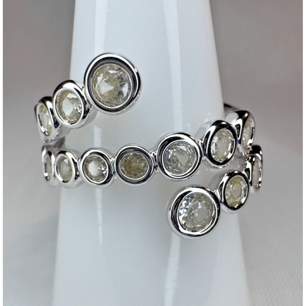 Bomb Party Ring Size 9 - RG19837 "Moonlit Days" Lemon CZ on Rhodium